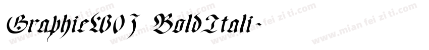 GraphieW03 BoldItali字体转换